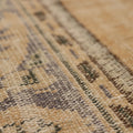 Vintage Isparta Turkish Runner Rug 2x9 ft — Beige & Gray Geometric
