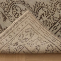Vintage Manisa Turkish Area Rug 6x10 ft — Gray & Brown Floral