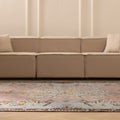 Vintage Isparta Turkish Area Rug 6x10 ft — Pink & Brown Floral