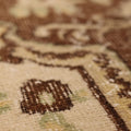 Vintage Isparta Turkish Area Rug 6x9 ft — Beige & Brown Floral