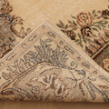 Vintage Isparta Turkish Area Rug 6x10 ft — Beige & Brown Floral
