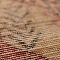 Vintage Niğde Turkish Area Rug 5x8 ft — Beige & Red Geometric