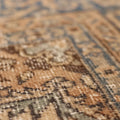 Vintage Isparta Turkish Area Rug 7x10 ft — Orange & Blue Floral