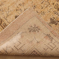 Vintage Isparta Turkish Area Rug 7x10 ft — Beige & Brown Floral