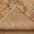 Vintage Manisa Turkish Area Rug 6x10 ft — Orange & Beige Floral