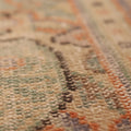 Vintage Manisa Turkish Area Rug 6x9 ft — Orange & Beige Floral