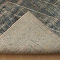 Vintage Manisa Turkish Area Rug 6x9 ft — Blue & Gray Overdyed