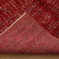Vintage Isparta Turkish Area Rug 6x9 ft — Red Overdyed
