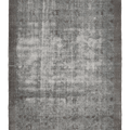 Vintage Isparta Turkish Area Rug 7x10 ft — Gray & Blue Overdyed
