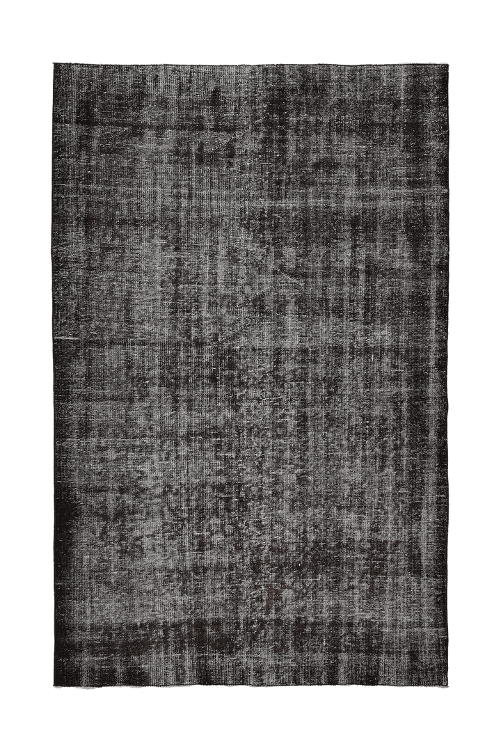 Vintage Manisa Turkish Area Rug 6x9 ft — Gray & Brown Overdyed