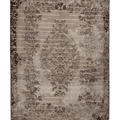 Vintage Isparta Turkish Area Rug 6x9 ft — Gray & Brown Floral