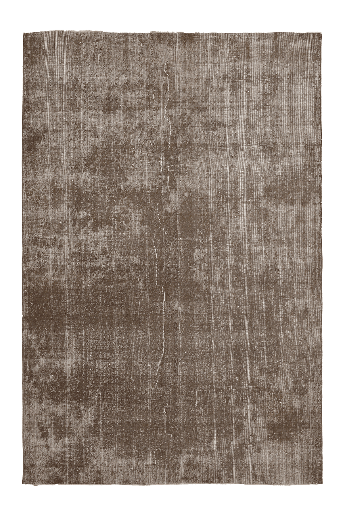 Vintage Isparta Turkish Area Rug 6x10 ft — Brown & Gray Distressed