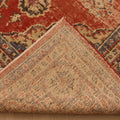 Vintage Isparta Turkish Area Rug 7x10 ft — Red & Beige Floral