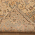 Vintage Isparta Turkish Area Rug 7x10 ft — Orange & Beige Floral