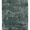 Vintage Isparta Turkish Area Rug 7x10 ft — Green & Gray Overdyed
