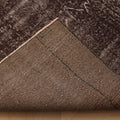 Vintage Isparta Turkish Area Rug 6x8 ft — Brown & Gray Overdyed
