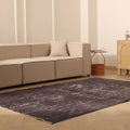 Vintage Isparta Turkish Area Rug 6x9 ft — Gray Overdyed