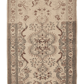 Vintage Manisa Turkish Area Rug 5x9 ft — Beige & Brown Floral