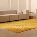 Vintage Isparta Turkish Area Rug 6x10 ft — Orange & Yellow Floral
