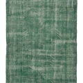 Vintage Isparta Turkish Area Rug 5x8 ft — Green Overdyed