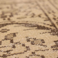 Vintage Manisa Turkish Area Rug 6x11 ft — Beige & Brown Floral