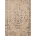 Vintage Manisa Turkish Area Rug 5x10 ft — Beige & Brown Floral