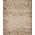 Vintage Isparta Turkish Area Rug 6x9 ft — Beige & Brown Floral