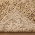 Vintage Manisa Turkish Area Rug 6x9 ft — Beige & Brown Floral