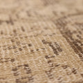Vintage Manisa Turkish Area Rug 6x9 ft — Beige & Brown Floral