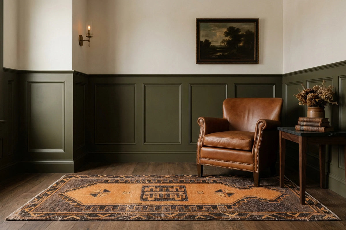 Turkish Doormat Rug in a styled room