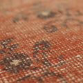 Vintage Malatya Turkish Runner Rug 2x7 ft — Red & Gray Distressed
