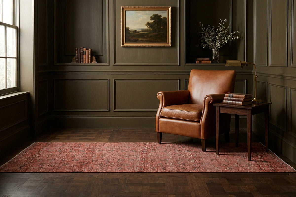 Turkish Runner Rug in a styled room