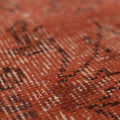 Vintage Isparta Turkish Runner Rug 1x9 ft — Red Floral