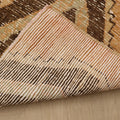 Vintage Malatya Turkish Runner Rug 2x6 ft — Orange & Brown Geometric
