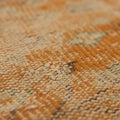 Vintage Manisa Turkish Runner Rug 1x6 ft — Orange & Beige Distressed