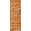Vintage Manisa Turkish Runner Rug 1x7 ft — Orange & Beige Distressed