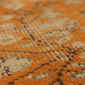 Vintage Manisa Turkish Runner Rug 1x7 ft — Orange & Beige Distressed