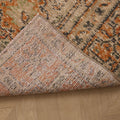 Vintage Manisa Turkish Runner Rug 1x9 ft — Gray & Orange Distressed