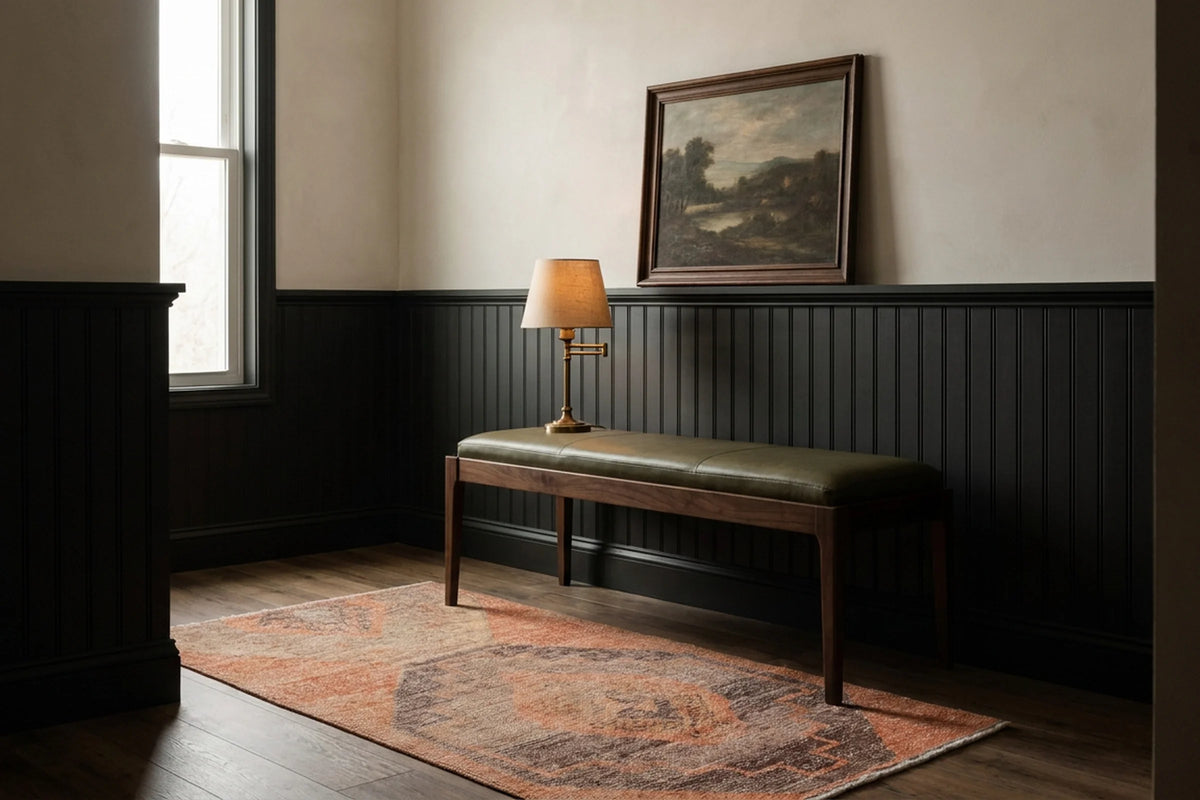 Turkish Doormat Rug in a styled room