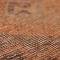 Vintage Malatya Turkish Doormat 2x3 ft — Orange & Brown Distressed