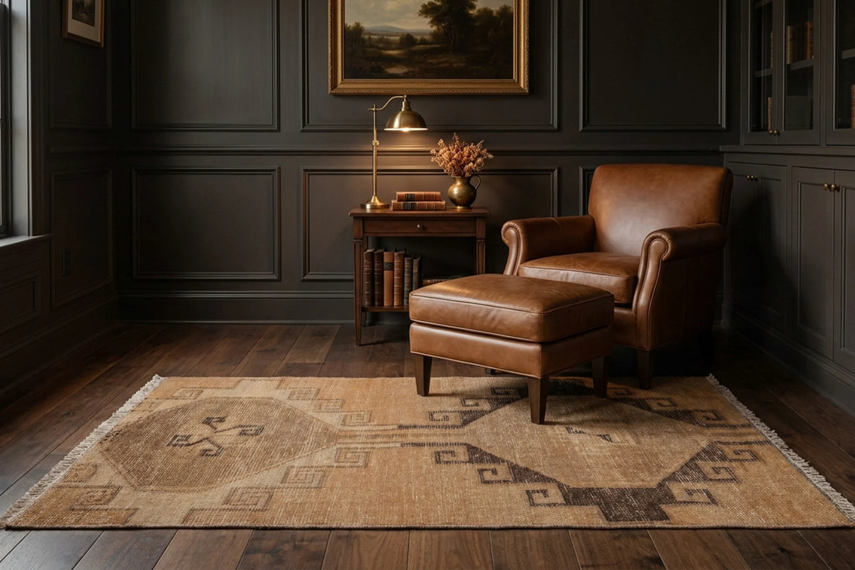 Turkish Doormat Rug in a styled room