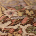 Vintage Isparta Turkish Area Rug 6x9 ft — Beige & Gray Floral