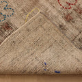 Vintage Isparta Turkish Area Rug 6x10 ft — Beige & Brown Floral