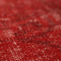Vintage Isparta Turkish Area Rug 6x9 ft — Red Overdyed