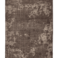 Vintage Isparta Turkish Area Rug 7x11 ft — Brown & Gray Floral