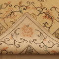 Vintage Isparta Turkish Area Rug 7x11 ft — Beige & Brown Floral