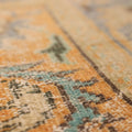 Vintage Manisa Turkish Area Rug 6x10 ft — Orange & Blue Floral