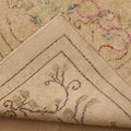 Vintage Isparta Turkish Area Rug 6x10 ft — Beige & Brown Floral