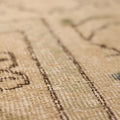 Vintage Isparta Turkish Area Rug 6x10 ft — Beige & Brown Floral