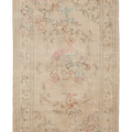 Vintage Isparta Turkish Area Rug 6x10 ft — Beige & Brown Floral